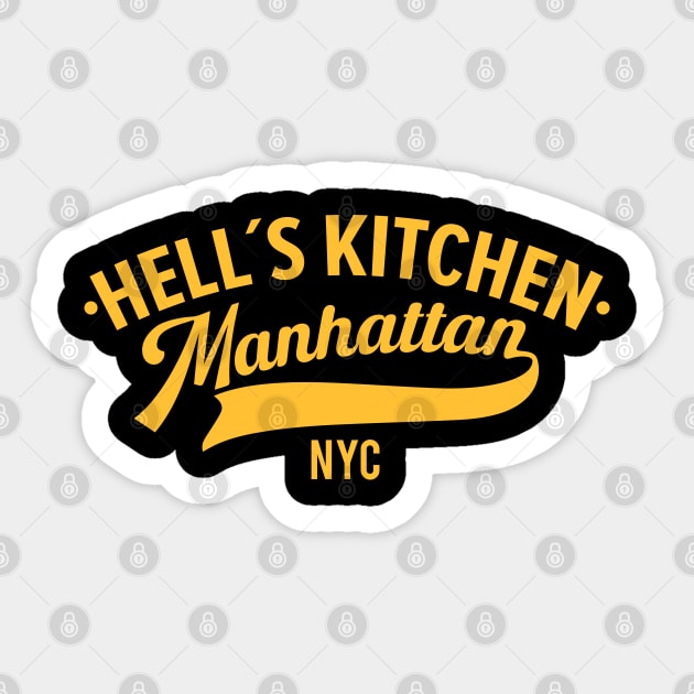 Savor the Flavor of Hells Kitchen: A Manhattan Paradise Sticker by Boogosh